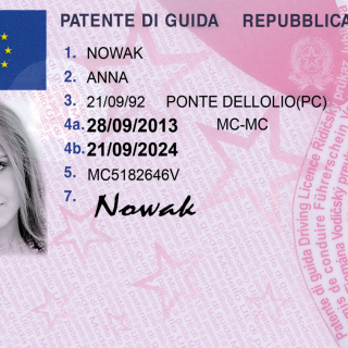 ITALIAN DRIVER’S LICENSE