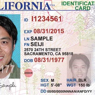 CALIFORNIA ID CARD